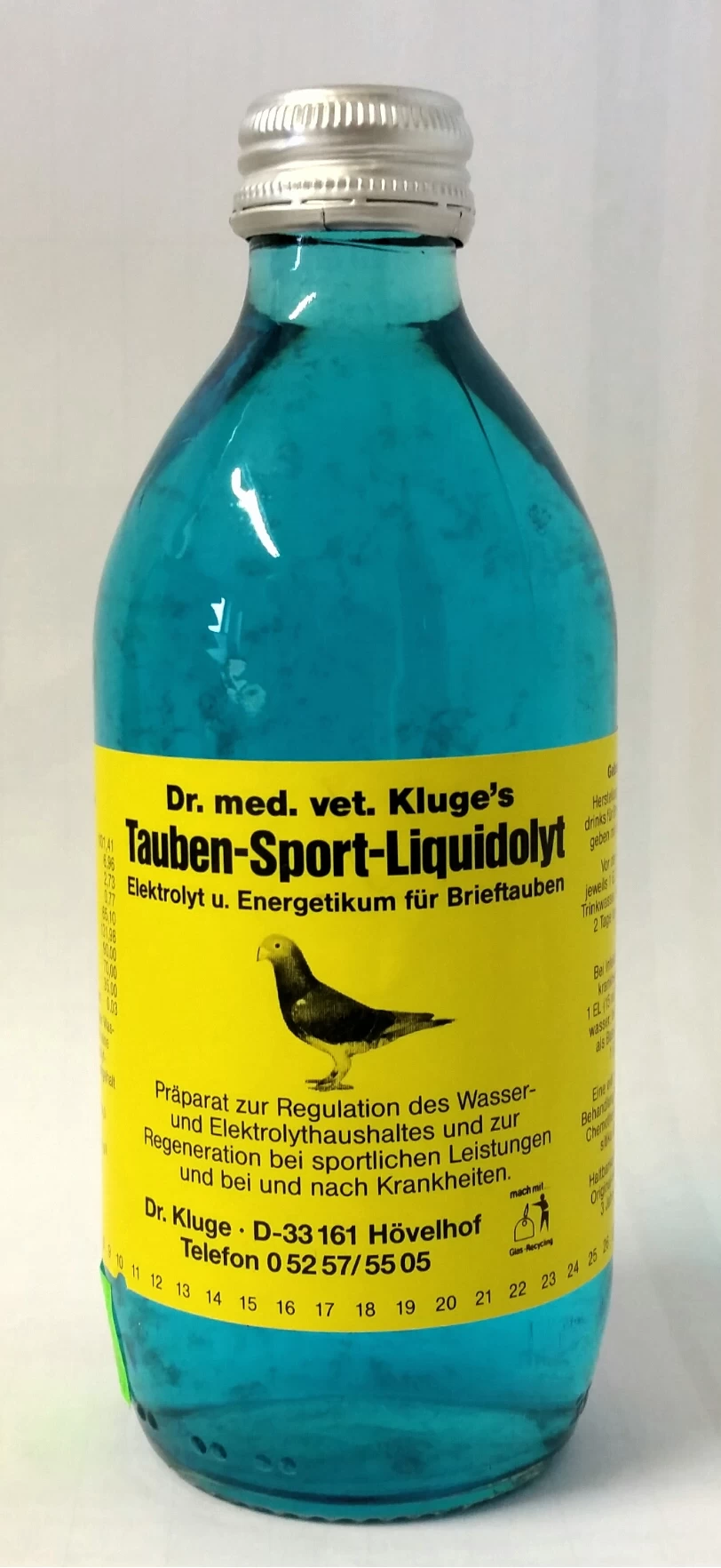 Dr. Kluge Tauben-Sport-Liquidolyt Blaue Bombe 330 Ml