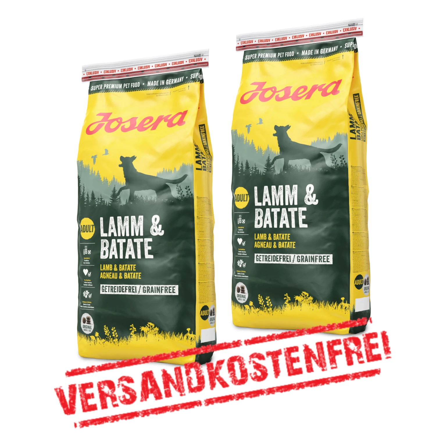 Josera Lamm & Batate 2er-Pack 30kg