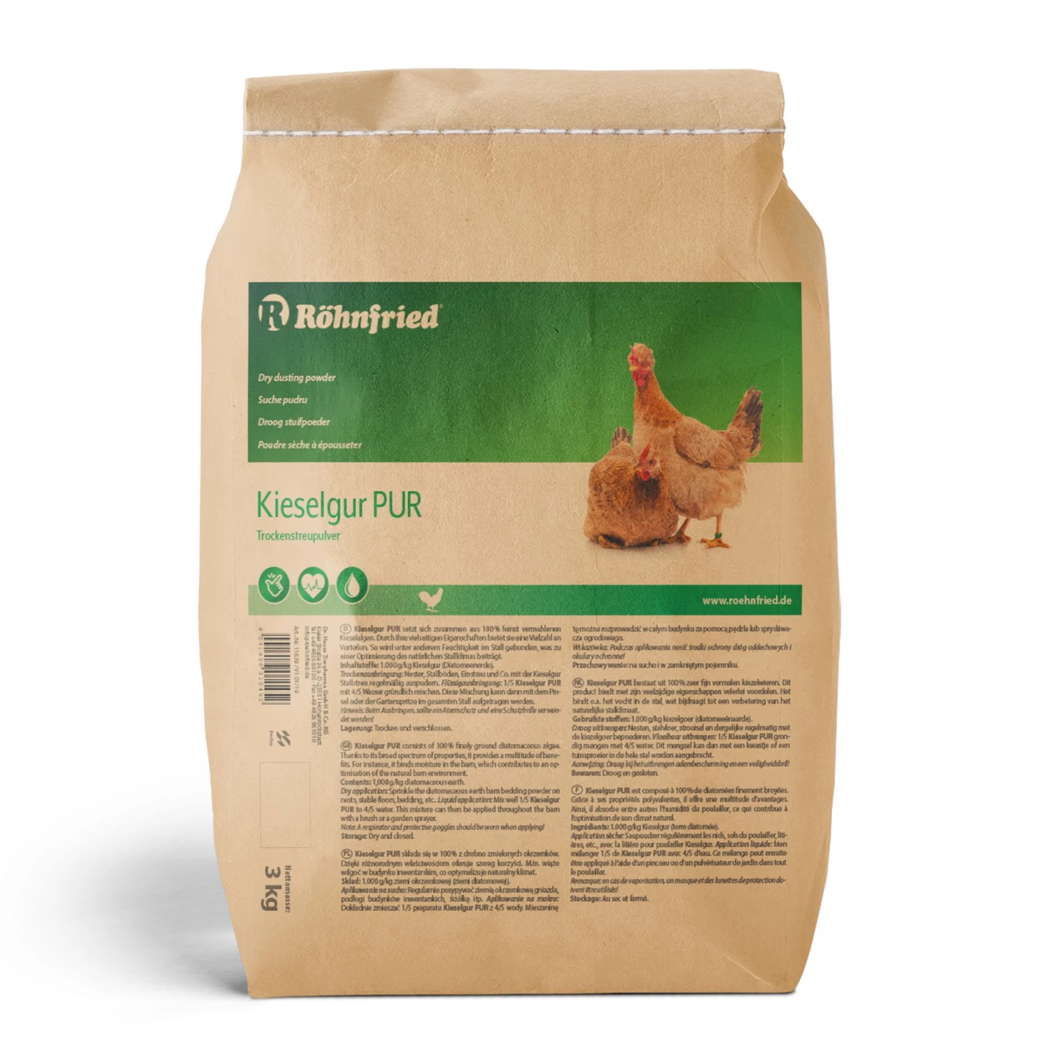 Röhnfried Kieselgur PUR 3kg